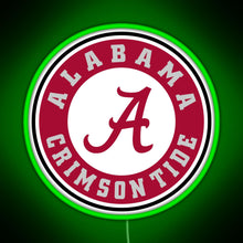 Load image into Gallery viewer, alabama crimson tide football RGB neon sign green