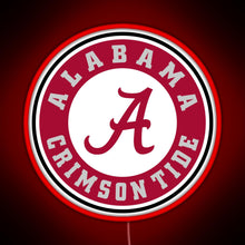 Load image into Gallery viewer, alabama crimson tide football RGB neon sign red
