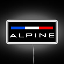 Load image into Gallery viewer, Alpine F1 team colors RGB neon sign white 