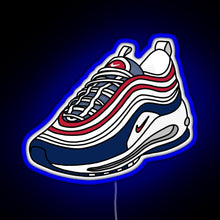 Load image into Gallery viewer, AM97 USA SNEAKERS RGB neon sign blue