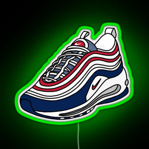 AM97 USA SNEAKERS RGB neon sign green