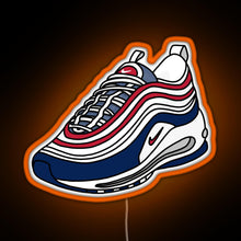 Load image into Gallery viewer, AM97 USA SNEAKERS RGB neon sign orange
