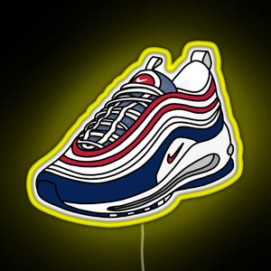 AM97 USA SNEAKERS RGB neon sign yellow