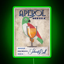 Load image into Gallery viewer, aperol spritz RGB neon sign green