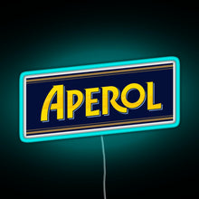 Load image into Gallery viewer, APEROL SPRITZ RGB neon sign lightblue 