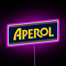 Load image into Gallery viewer, APEROL SPRITZ RGB neon sign  pink