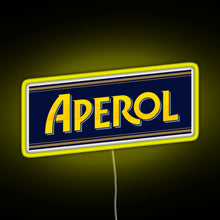 Load image into Gallery viewer, APEROL SPRITZ RGB neon sign yellow