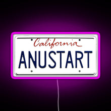 Load image into Gallery viewer, Arrested Development Tobias Vanity Plate RGB neon sign  pink