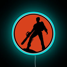 Load image into Gallery viewer, Ash vs The Evil Dead Red RGB neon sign lightblue 