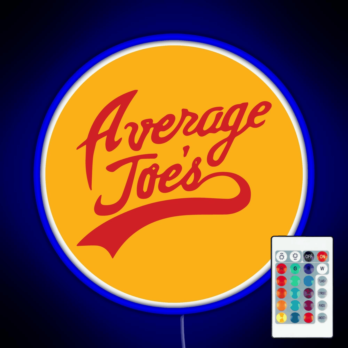 Average Joe s Gymnasium RGB neon sign