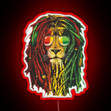 Load image into Gallery viewer, Awesome Design Bob Marley Funny Men Rasta Lion Women Who Love RGB neon sign red