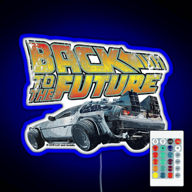 Back to the future RGB neon sign remote