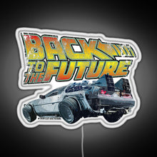 Load image into Gallery viewer, Back to the future RGB neon sign white 
