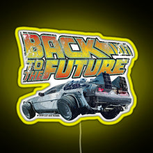 Load image into Gallery viewer, Back to the future RGB neon sign yellow