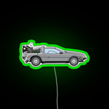 Load image into Gallery viewer, Back to the Future RGB neon sign green