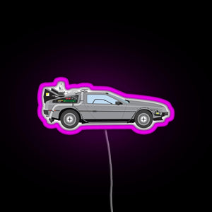 Back to the Future RGB neon sign  pink