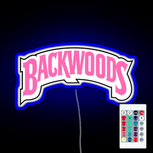 Load image into Gallery viewer, Backwoods pink RGB neon sign remote