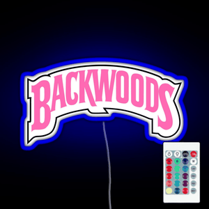 Backwoods pink RGB neon sign remote