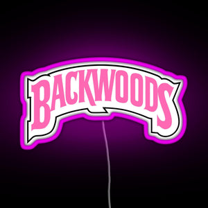 Backwoods pink RGB neon sign  pink