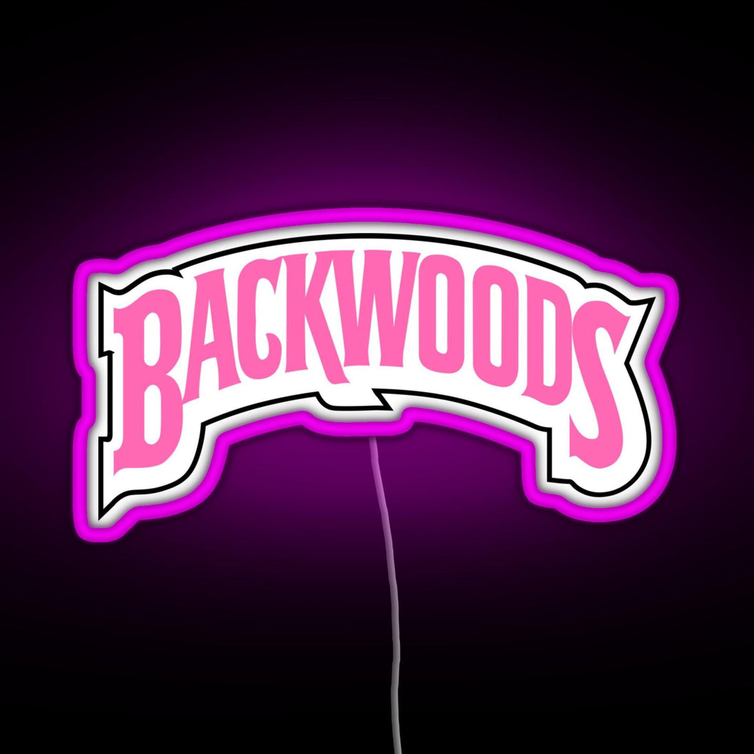 Backwoods pink RGB neon sign  pink