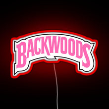 Load image into Gallery viewer, Backwoods pink RGB neon sign red
