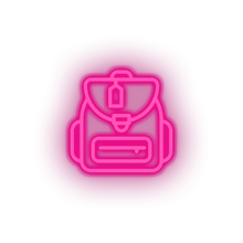 Load image into Gallery viewer, pink bags led backpack bags holiday luggage tourism travel vacation neon factory