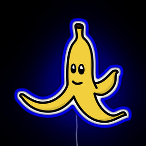 Banana RGB neon sign blue