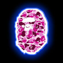 Load image into Gallery viewer, Bape neon sign camo neon sign