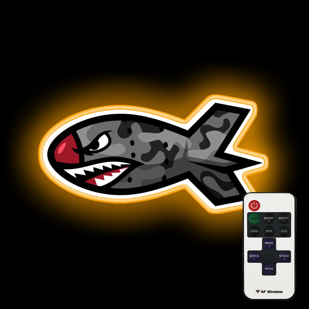 Bape Shark Bomb Torpedo neon sign