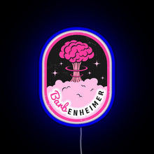 Load image into Gallery viewer, Barbenheimer RGB neon sign blue