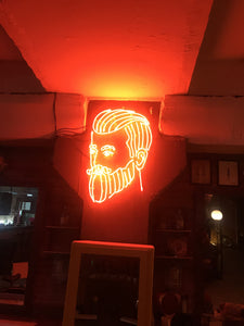 Personalized barber shop neon sign