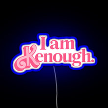 Load image into Gallery viewer, Barbie I am Kenough Pink Color RGB neon sign blue