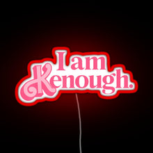 Load image into Gallery viewer, Barbie I am Kenough Pink Color RGB neon sign red