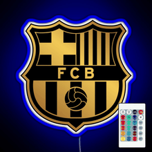 Load image into Gallery viewer, Barca Gold and Black RGB neon sign remote