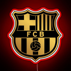 Barca Gold and Black RGB neon sign red
