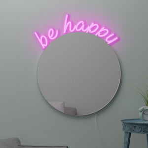 Buy a mirror neon sign around it