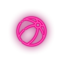 Load image into Gallery viewer, pink beach_ball led beach beach ball holiday summer toys vacation volleyball neon factory