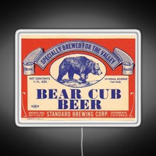 Load image into Gallery viewer, Bear Cub Beer RGB neon sign white 