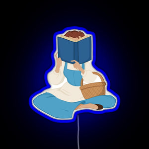 Belle Reading RGB neon sign blue