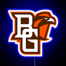 Load image into Gallery viewer, BGSU Falcons College NCAA RGB neon sign blue