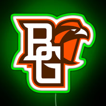 Load image into Gallery viewer, BGSU Falcons College NCAA RGB neon sign green