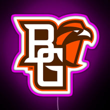 Load image into Gallery viewer, BGSU Falcons College NCAA RGB neon sign  pink