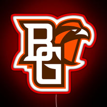 Load image into Gallery viewer, BGSU Falcons College NCAA RGB neon sign red