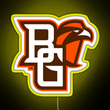Load image into Gallery viewer, BGSU Falcons College NCAA RGB neon sign yellow