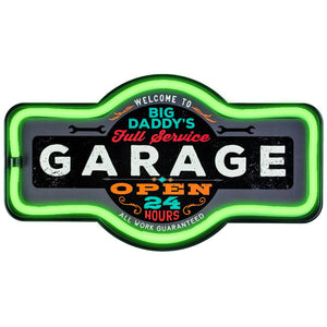 Custom Big Daddy's  Garage Neon Sign