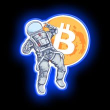 Load image into Gallery viewer, Bitcoin Astronaut  neon sign