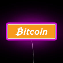 Load image into Gallery viewer, Bitcoin Box Logo RGB neon sign  pink