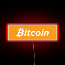 Load image into Gallery viewer, Bitcoin Box Logo RGB neon sign red