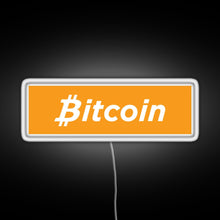 Load image into Gallery viewer, Bitcoin Box Logo RGB neon sign white 