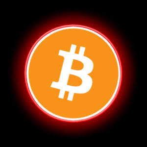 Bitcoin lamp sign